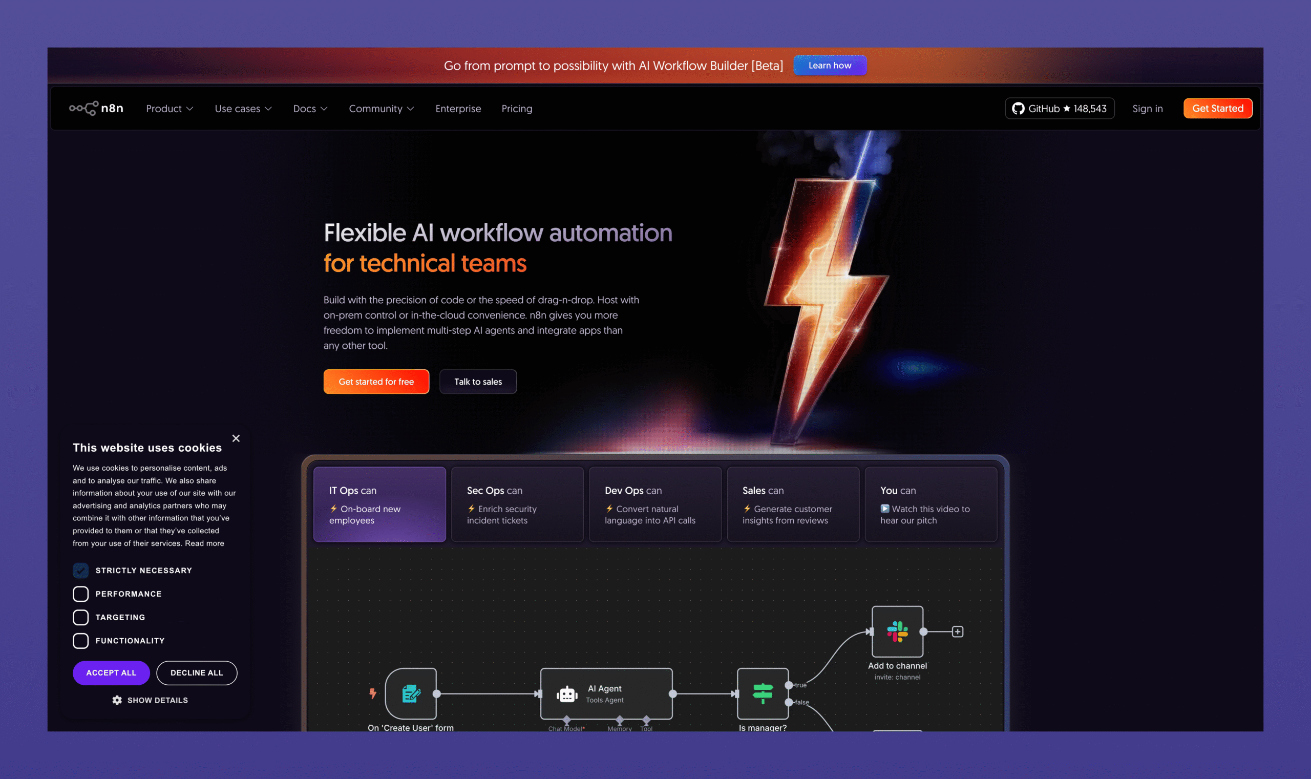 n8n AI Workflow Builderレビュー:自然言語でAI自動化を革命的に構築!Product Huntで話題の低コードツール徹底解説 cleanshot 2025 10 15 at 12.16.30@2x